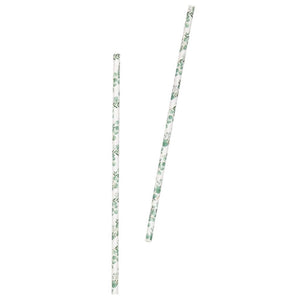 Pack of 10 Botanical Paper Straws