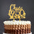 Acrylic Gold Mirror 'Cheers to 50 Years!' Cake Topper