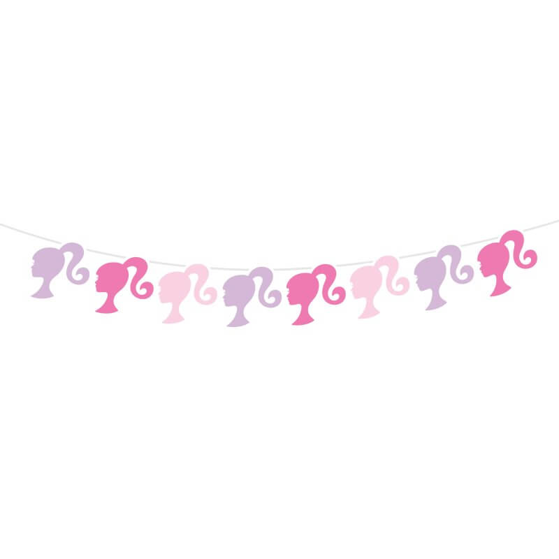 Barbie Character Paper Banner