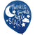 Blue Twinkle Twinkle Little Star Blue Latex Balloons 30cm 15 Pack