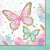 Butterfly Shimmer Paper Luncheon Napkins 16pk