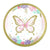 Butterfly Shimmer Paper Luncheon Plates 8pk