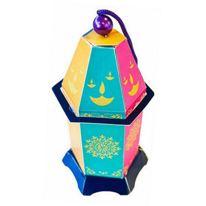 Diwali LED Light Up Mini Lantern with intricate design