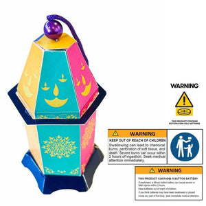 Colourful Diwali battery-powered mini lantern decoration