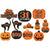 Halloween Classic Orange & Black Cardboard Cutouts Value Pack