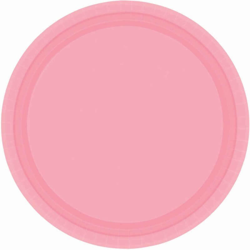 Paper Plates 17cm 20 Pack - New Pink