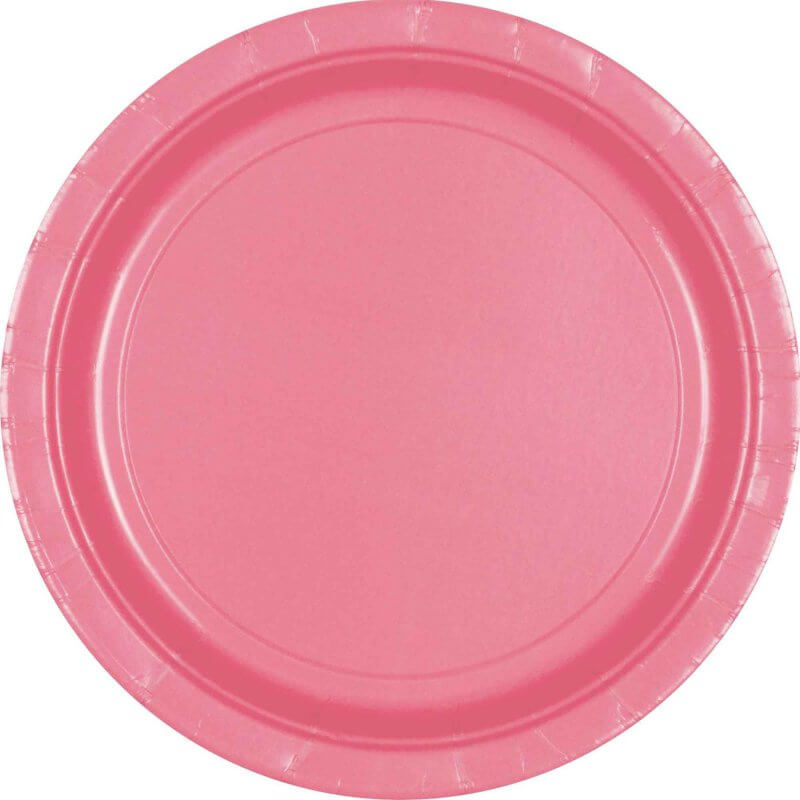 Paper Plates 23cm 20 Pack - New Pink