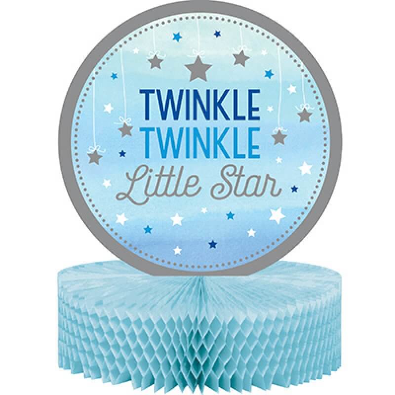 Twinkle Twinkle Little Star Blue Centrepiece Honeycomb