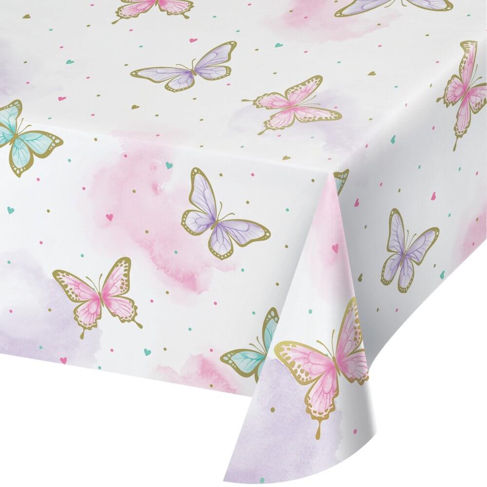 Butterfly Shimmer rectangular Paper Tablecover
