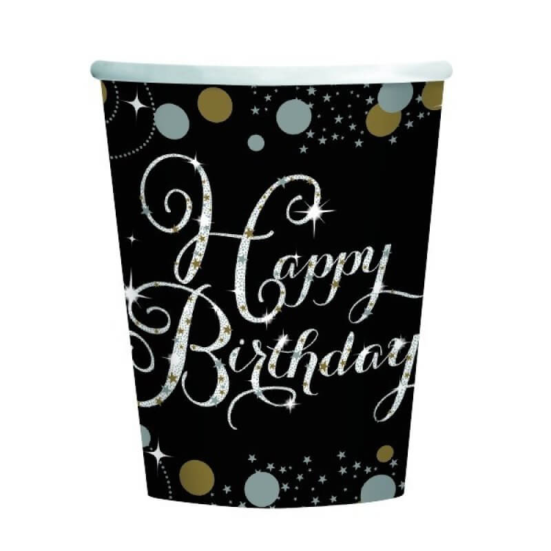 Sparking Celebration Happy Birthday 266ml Cups