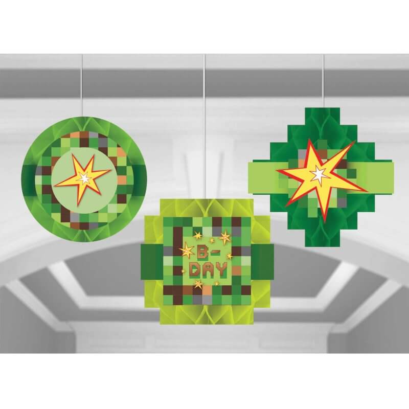 TNT Party Honeycomb Hanging Decorations 3 Pack