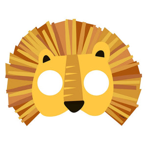 Animal Safari Paper Masks lion kids dress up accessory party favour supplies