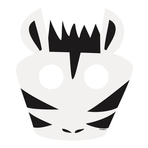Animal Safari Paper Masks zebra kids dress up accessory party favour supplies