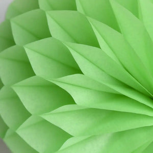 Decorative Apple Green Paper Honeycomb Ball