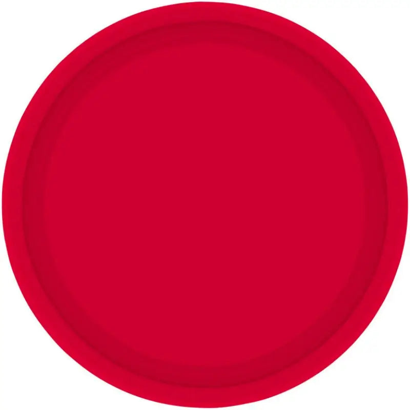 Apple Red Round Paper Plates 23cm 20pk