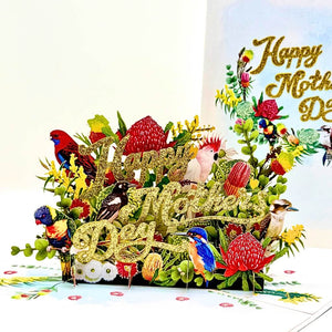 Mother’s Day Australian native flowers 3D pop up card