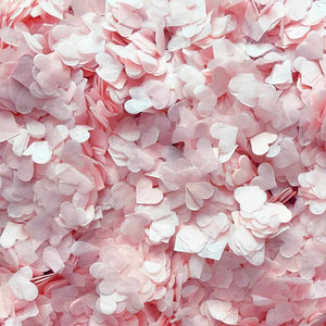 Heart Paper Confetti Table Scatters - Baby Pink