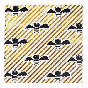 Bat Lunch Napkins 16pk Halloween table settings serviettes decorations