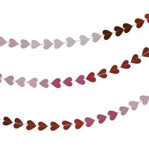 Be Mine Ombre Heart Garland Valentines Decoration
