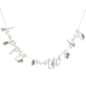 best mum ever Floral Happy Mother's Day Bunting