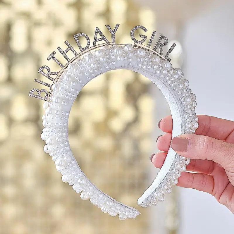 Pearl Birthday Girl Headband