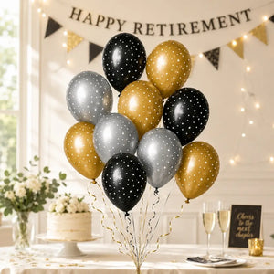 Mini Star Formal latex balloons measuring approximately 30cm