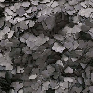20g 2.5cm Heart Shaped Tissue Paper Confetti Table Scatters - Black