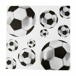 Football Party Soccer Ball Paper Lunch Napkins 16 Pack