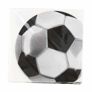 Football Party Soccer Ball Paper Lunch Napkins 16 Pack