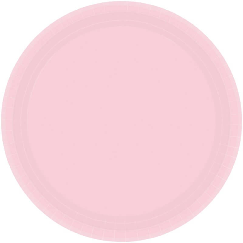 Blush Pink Paper Plates 17cm 20pk