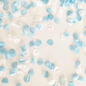 Gender Reveal Blue & White Paper Confetti Cannon Popper