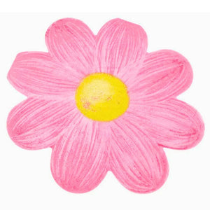 Brushed Hot Pink Daisy Paper Napkins 16cm 20pk