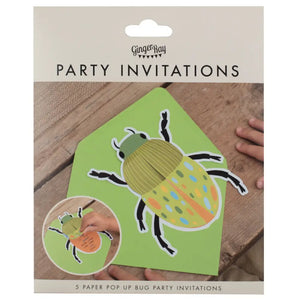 Pop Up Bug Party bugging out Invitations 5pk