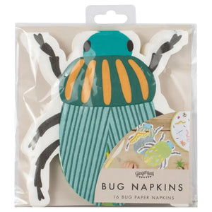 Bug Party Round Paper Napkins 16pk