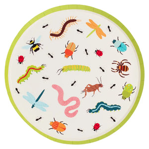 Pack of 8 Bug Party Round Paper Plates.