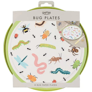 Pack of 8 Bug Party Round Paper Plates.