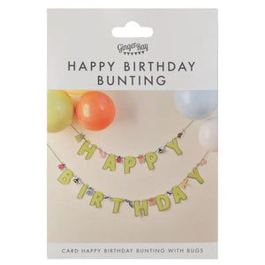 Bug Party Bugging Out Happy Birthday Bunting