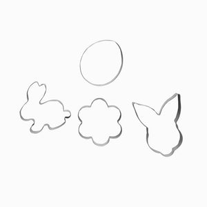 Stainless steel Easter cookie cutters for baking treats
