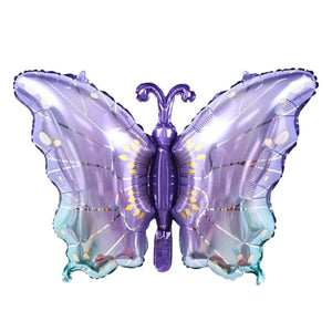Purple gradient butterfly balloon for parties