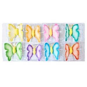 Bright butterfly cake decorating pieces