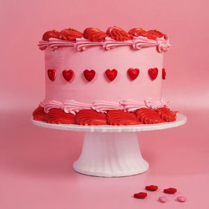 Edible heart sprinkles for cake decorating