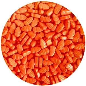 Orange carrot sprinkles cake decorations