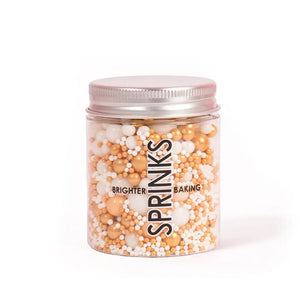Sprinks gold neutral sprinkle mix in jar
