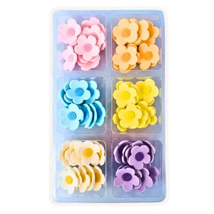 Blossoms Assorted Small Edible Icing Flowers 60 pack