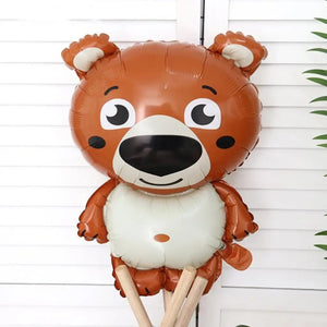 Cute Brown Bear Shaped Foil Balloon