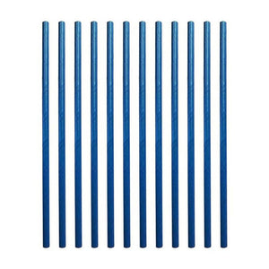 Dark Blue Paper Party Straws 20pk