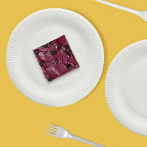 Disposable white party serving plates