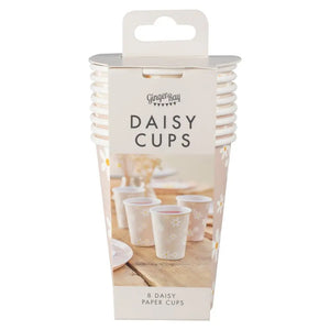 Ditsy Daisy Floral Paper Cups 8pk