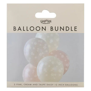 Ditsy Daisy Latex Balloon Bundle 5pk