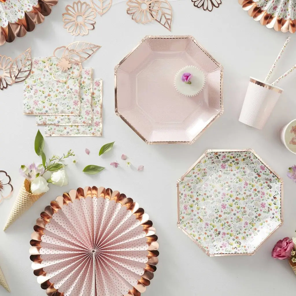 ditsy floral party tableware decorations